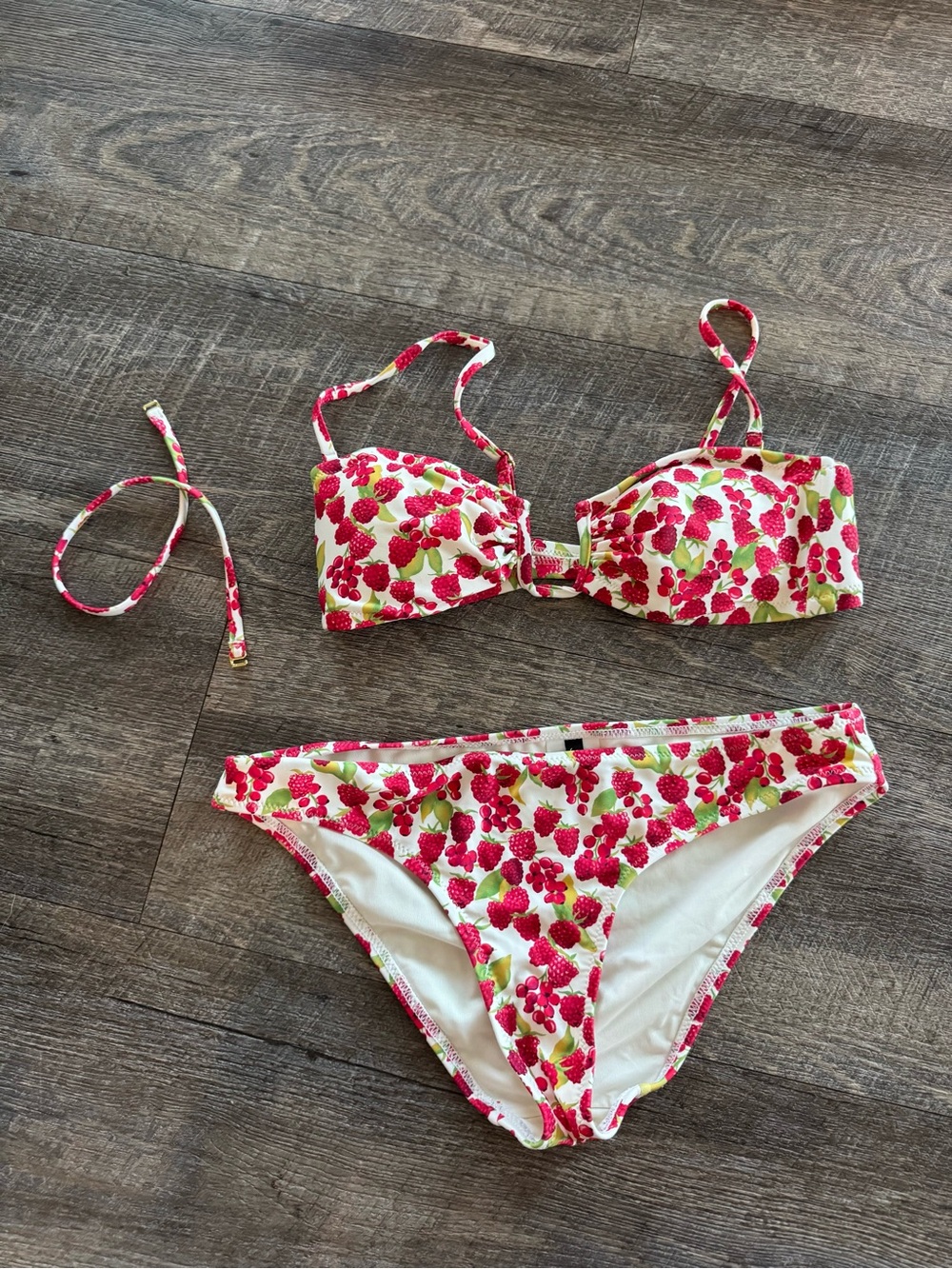 J Crew Raspberry Printed Bikini Set - Picture 3 of 8